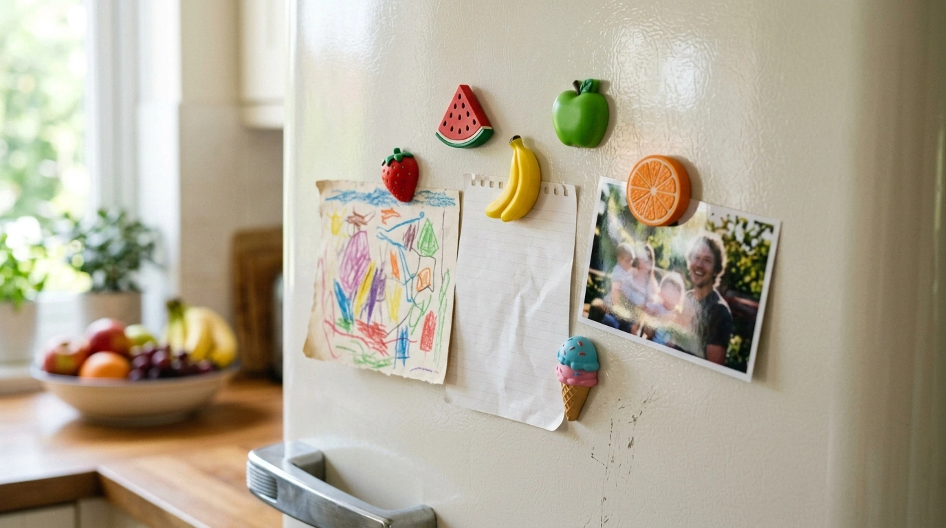 Cute Fruit & Ice Cream Fridge Magnets (6-Pack)