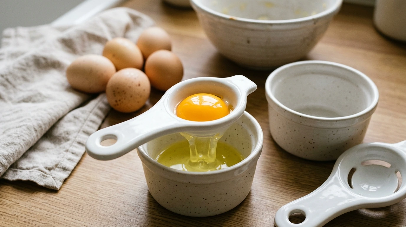 2PCS Egg Yolk Separator for Clean Whites & Intact Yolks