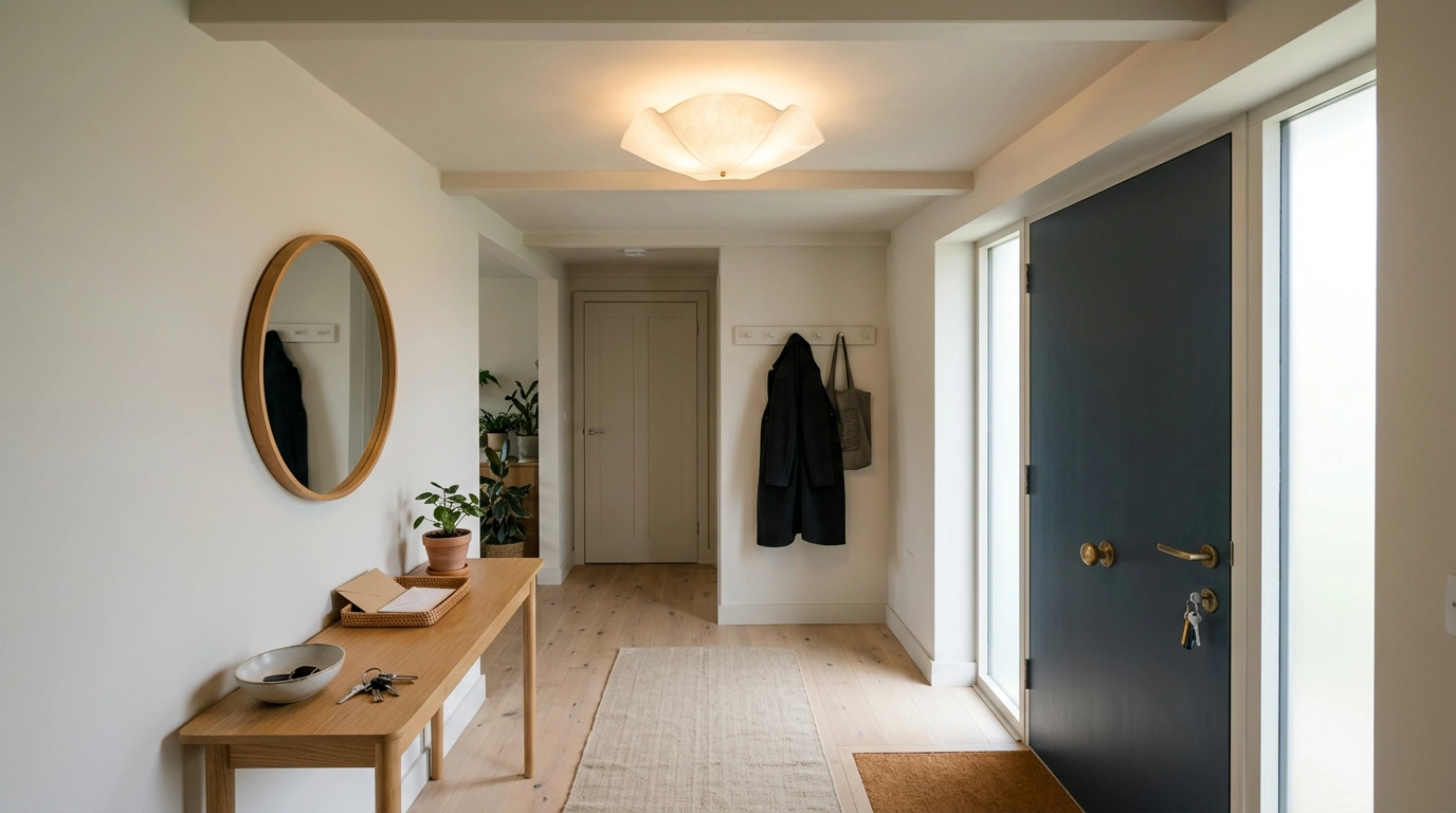 Lotus Leaf Glass Ceiling Light for Nordic-Modern Entries