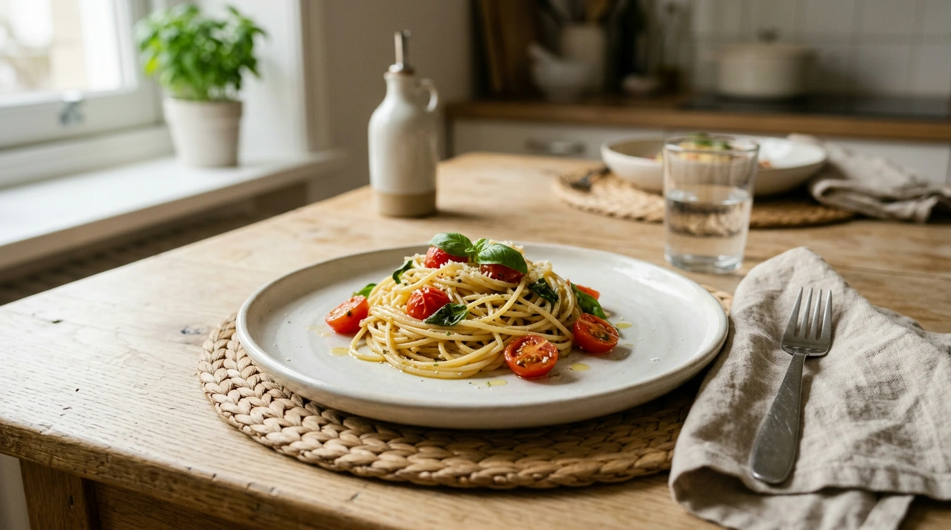 Modern Ceramic Dessert Plate for Breakfast, Salad & Pasta